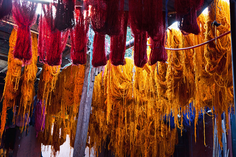  Wool dying Marrakech   Morocco
